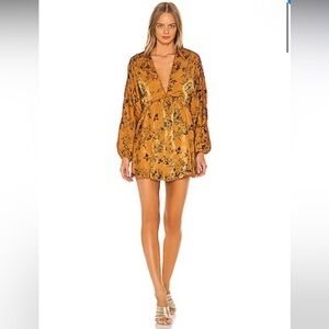 House of Harlow 1960 X REVOLVE Edwin Dress in Copper Floral